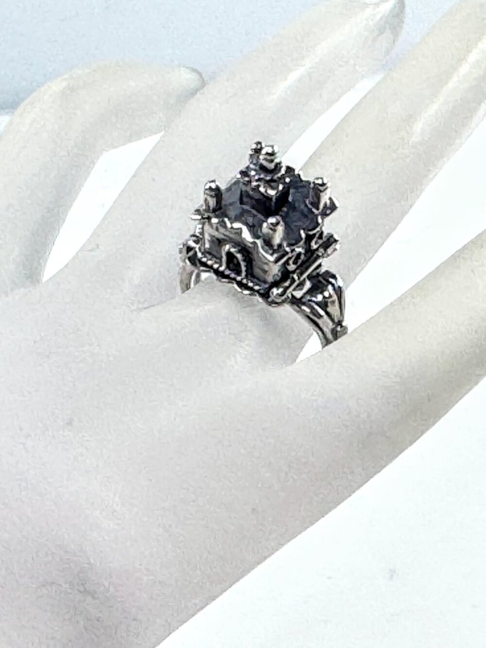 Vintage Sterling Silver Jewish Traditional Wedding Marriage Ring Judaica JR1628